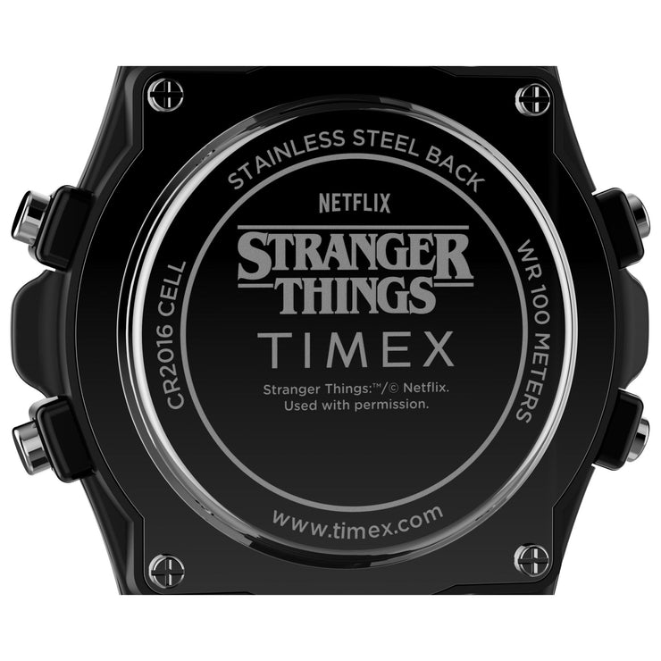 Timex Atlantis x Stranger Things 40mm Black Red - Watches.com - TW2V51000YB