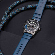 Timex Deepwater Reef 200 GMT 40mm Black Blue - Watches.com - TW2W75100VQ