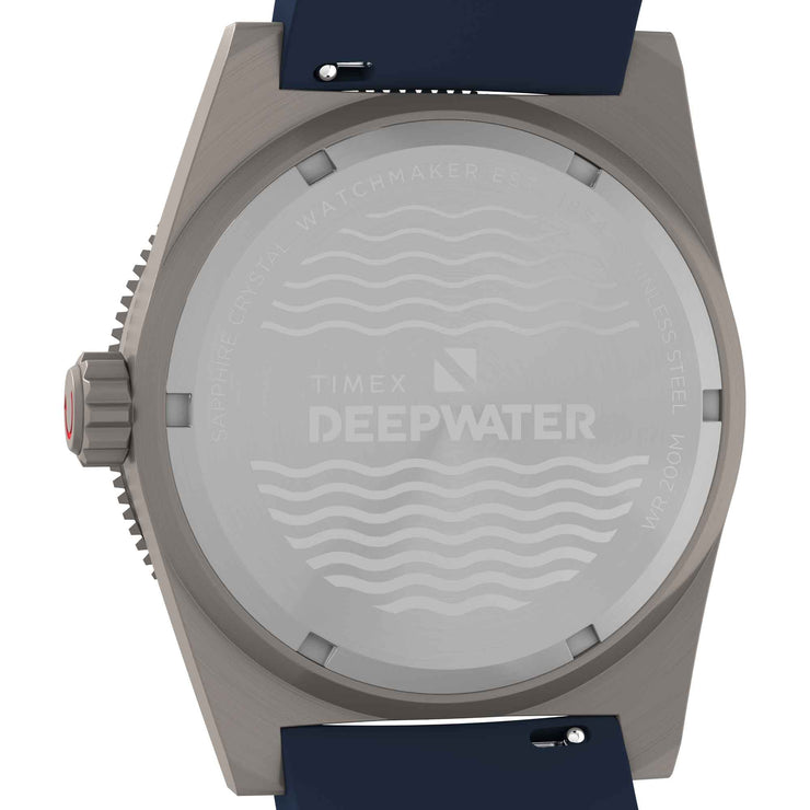 Timex Deepwater Reef 200 GMT 40mm Black Blue - Watches.com - TW2W75100VQ