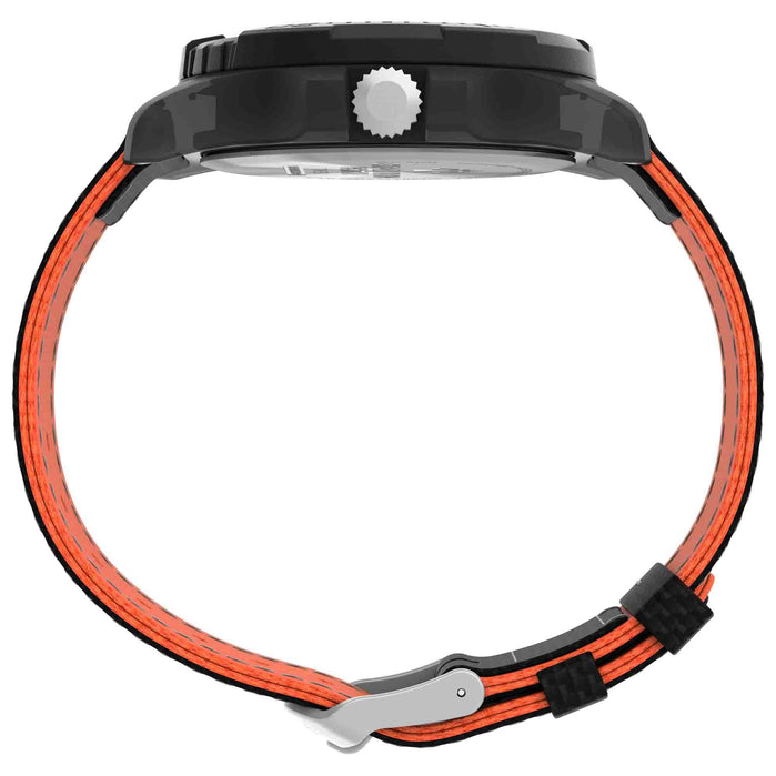 Timex Expedition North Freedive Ocean Tide 46mm rPET Black Orange angled shot picture