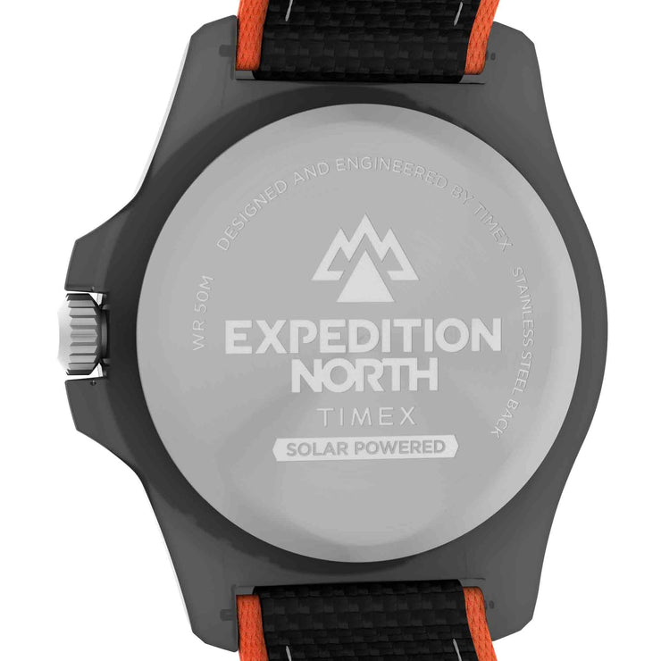 Timex Expedition North Freedive Ocean Tide 46mm rPET Black Orange - Watches.com - TW2V66100JR