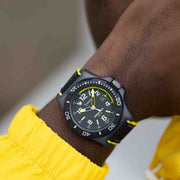 Timex Expedition North Freedive Ocean Tide 46mm rPET Black Yellow - Watches.com - TW2V66200JR