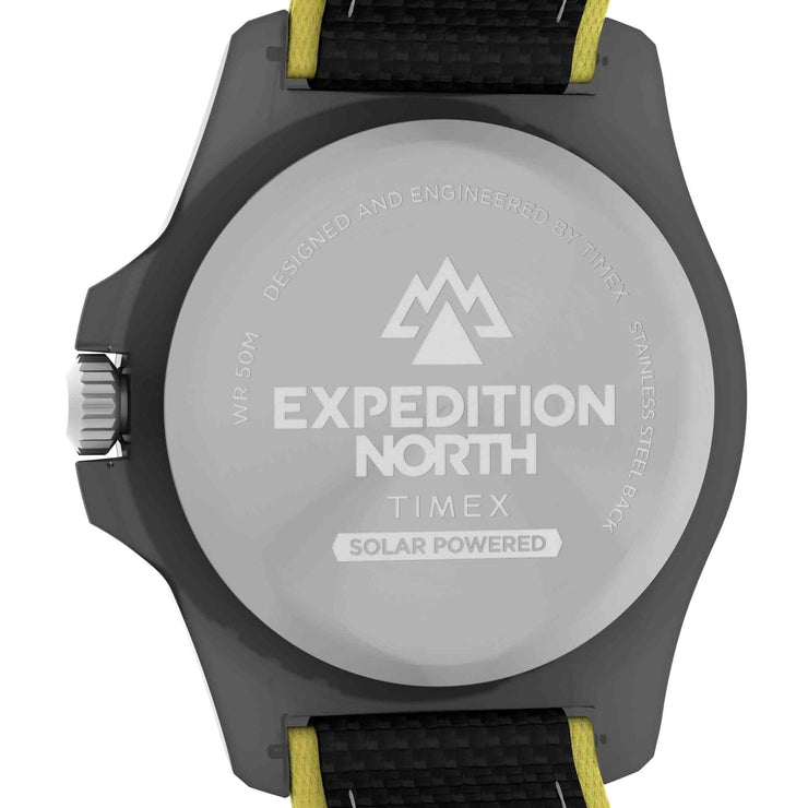 Timex Expedition North Freedive Ocean Tide 46mm rPET Black Yellow - Watches.com - TW2V66200JR