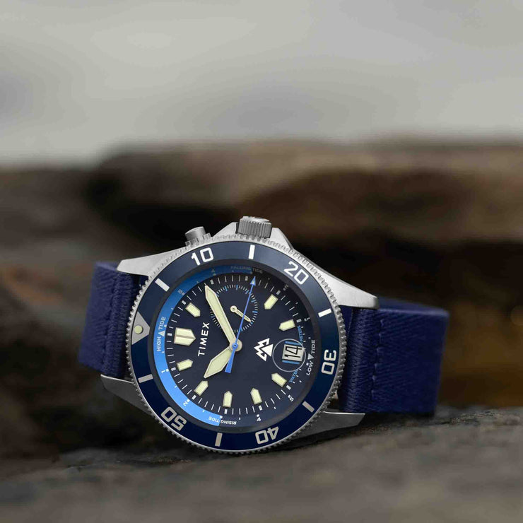 Timex Expedition North Slack Tide 41mm Blue - Watches.com - TW2W22000JR