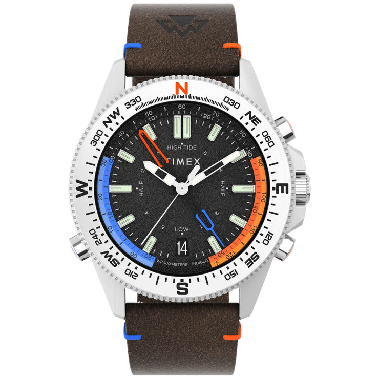 Timex Expedition North Tide Temp Compass 43mm Silver Black - Watches.com - TW2V64400JR