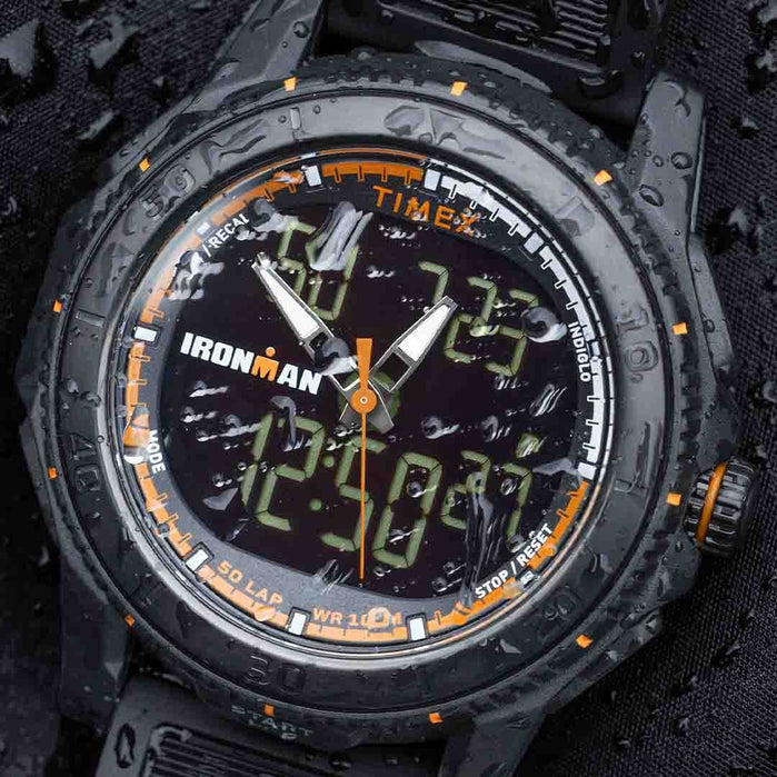 Timex Ironman Adrenaline Ana-Digi 46mm Black angled shot picture