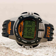 Timex Ironman Flix 100 Lap Digital 42mm Black Orange - Watches.com - TW5M63200VQ