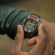 Timex Ironman Flix 100 Lap Digital 42mm Black Orange - Watches.com - TW5M63200VQ