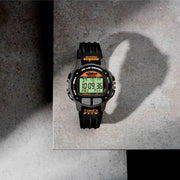 Timex Ironman Flix 100 Lap Digital 42mm Black Orange - Watches.com - TW5M63200VQ