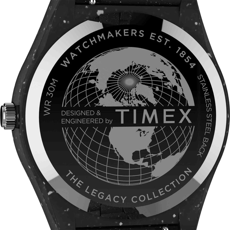 Timex Legacy Ocean Recycled rPET 42mm Black - Watches.com - TW2V77000JR