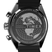 Timex Legacy Tonneau Chronograph 42mm Black Silver - Watches.com - TW2W64500VQ