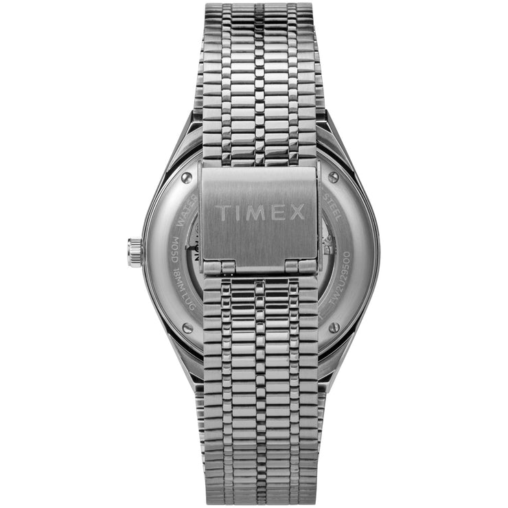 Timex M79 Automatic 40mm Silver Black - Watches.com - TW2U78300