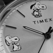 Timex Marlin Automatic x Peanuts Sketch Snoopy 40mm Silver - Watches.com - TW2W540000Q