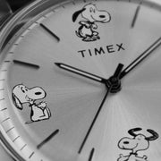 Timex Marlin Automatic x Peanuts Sketch Snoopy 40mm Silver - Watches.com - TW2W540000Q