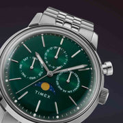 Timex Marlin Moon Phase Multifunction 40mm Green - Watches.com - TW2Y09900VQ