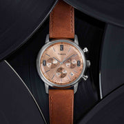 Timex Marlin Tachymeter Chronograph 40mm Caramel - Watches.com - TW2W51400VQ