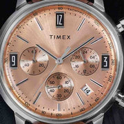 Timex Marlin Tachymeter Chronograph 40mm Caramel - Watches.com - TW2W51400VQ