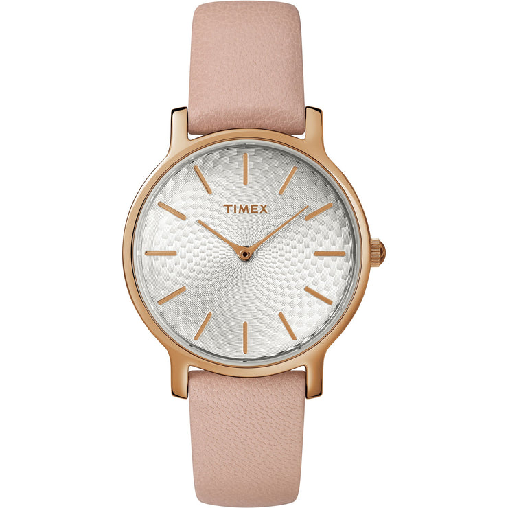 Timex Metropolitan 34mm Silver Blush - Watches.com - TW2R85200ZA