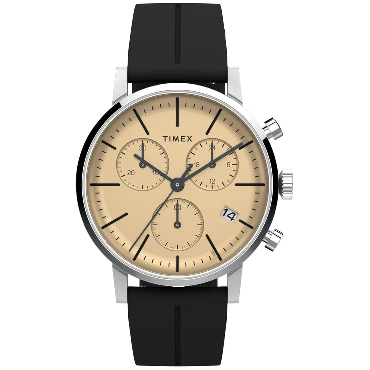 Timex Midtown Chronograph 40mm Champagne - Watches.com - TW2V70500VQ