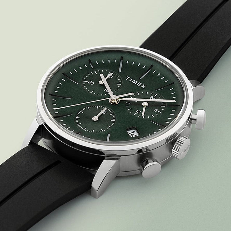 Timex Midtown Chronograph 40mm Green - Watches.com - TW2V70600VQ