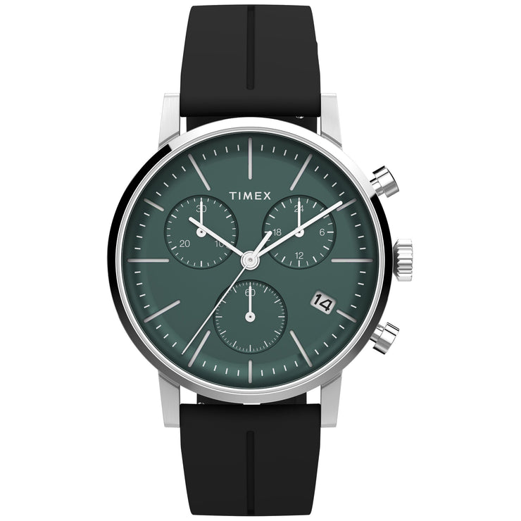 Timex Midtown Chronograph 40mm Green - Watches.com - TW2V70600VQ