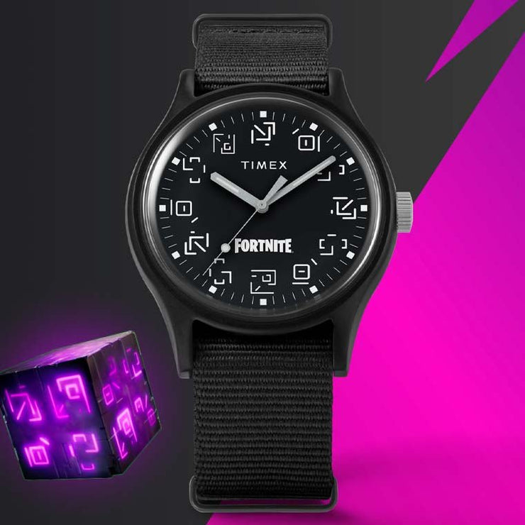 Timex MK1 x Fortnite 40mm Black - Watches.com - TW2W97000JR