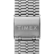 Timex Q 1979 Reissue 38mm Silver Blue Orange - Watches.com - TW2U61100ZV