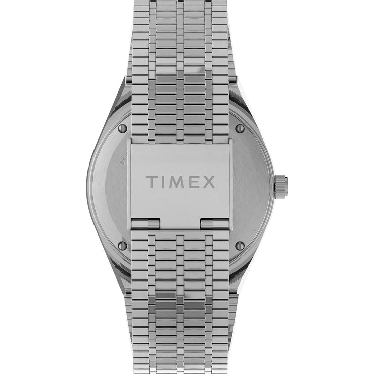 Timex Q 36mm Blue Silver SS - Watches.com - TW2U95500