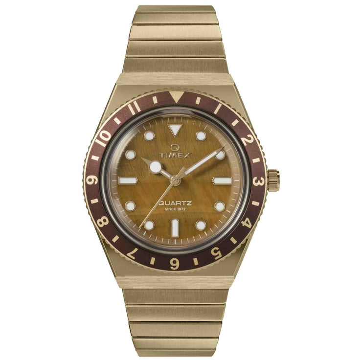 Timex Q 36mm Tiger's Eye - Watches.com - TW2V92500VQ