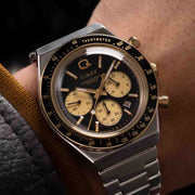 Timex Q Chronograph 40mm Black Gold SS - Watches.com - TW2W64200VQ