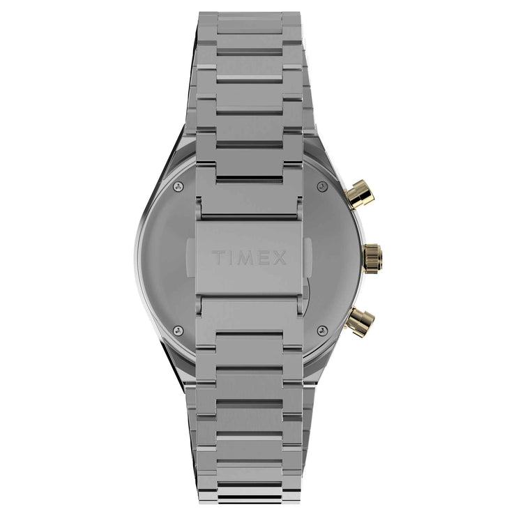 Timex Q Chronograph 40mm Black Gold SS - Watches.com - TW2W64200VQ