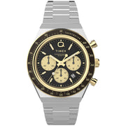 Timex Q Chronograph 40mm Black Gold SS - Watches.com - TW2W64200VQ