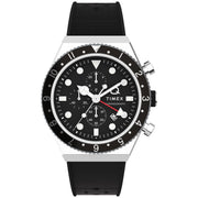 Timex Q GMT Chronograph 40mm Black - Watches.com - TW2V70000VQ