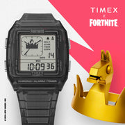 Timex Q LCA x Fortnite 35mm Black - Watches.com - TW2W96500JR