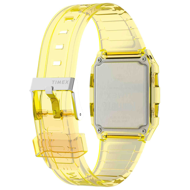 Timex Q LCA x Fortnite 35mm Translucent Yellow - Watches.com - TW2W96600JR