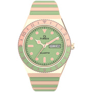 Timex Q Malibu 36mm Mint Green SS - Watches.com - TW2V38700VQ