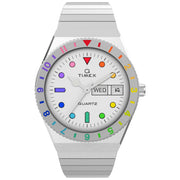 Timex Q Rainbow 36mm Silver - Watches.com - TW2V66000VQ