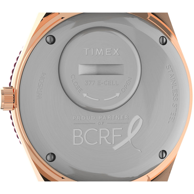 Timex Q x BCRF 36mm Pink SS - Watches.com - TW2V52700VQ