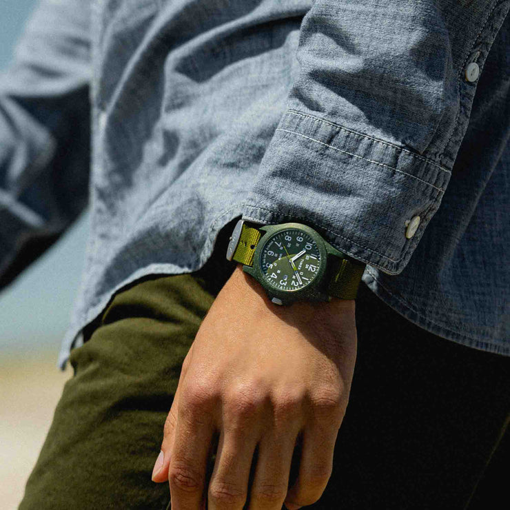 Timex Reclaim Ocean 40mm rPET Green - Watches.com - TW2V96000JR