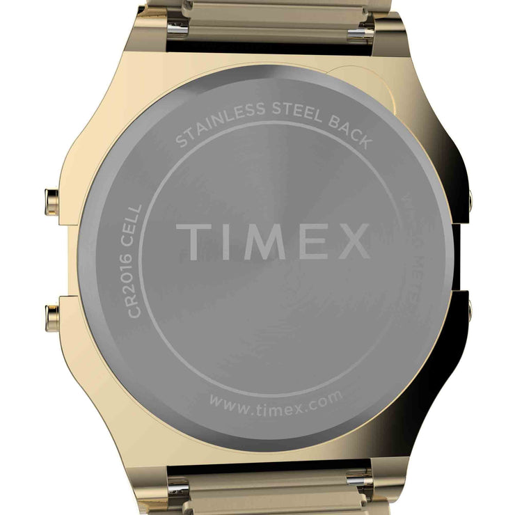 Timex T80 34mm Gold SS - Watches.com - TW2W68100VQ