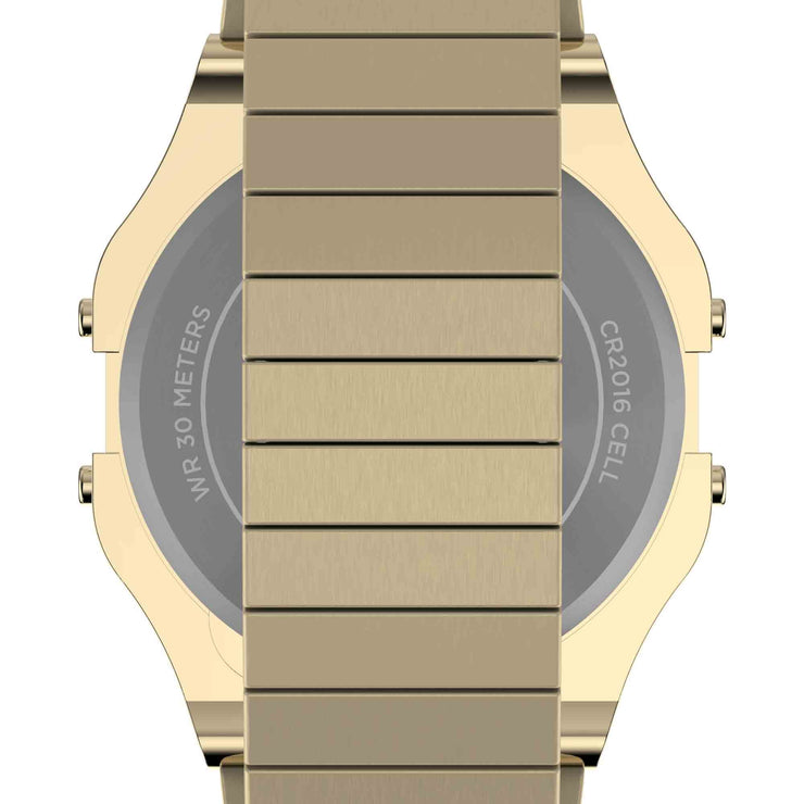 Timex T80 34mm Gold SS - Watches.com - TW2W68100VQ