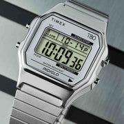 Timex T80 34mm Silver SS - Watches.com - TW2W68200VQ