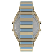 Timex T80 36mm Blue Gold SS - Watches.com - TW2W40800VQ