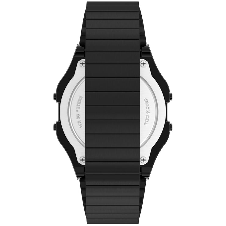 Timex T80 Digital Black SS Expansion Band - Watches.com - TW2R67000VQ