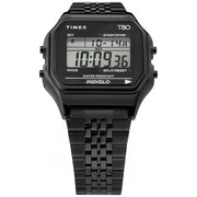 Timex T80 Digital Black SS - Watches.com - TW2R79400