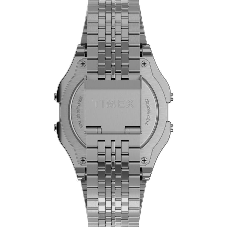 Timex T80 Digital Silver SS - Watches.com - TW2R79300YB