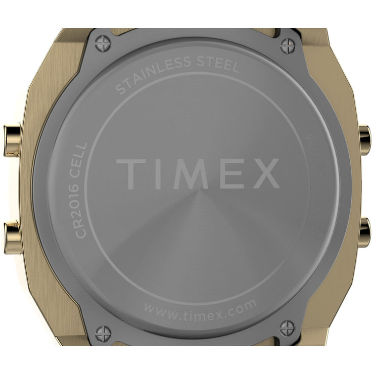 Timex T80 Steel 36mm Gold - Watches.com - TW2V74300YB