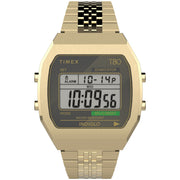 Timex T80 Steel 36mm Gold - Watches.com - TW2V74300YB