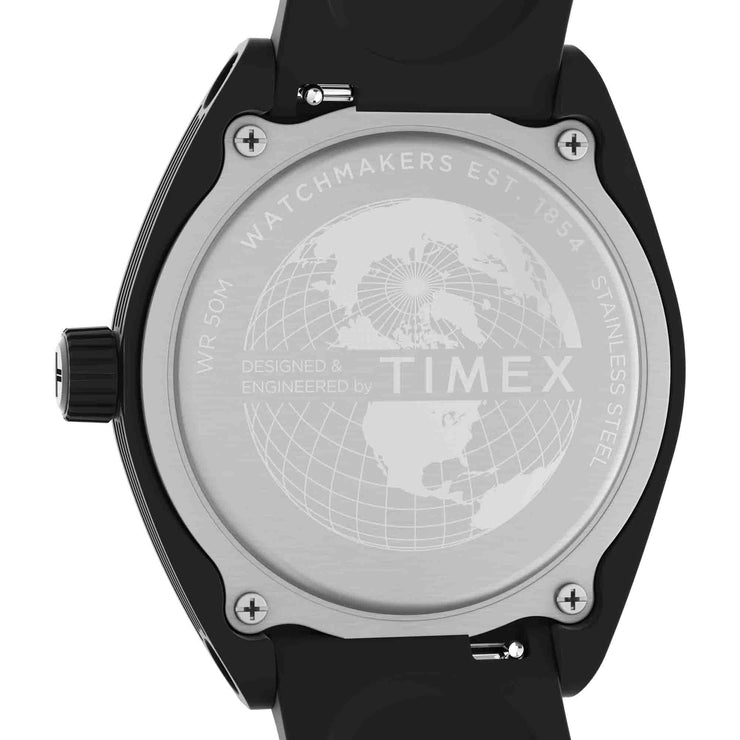 Timex Urban Pop Eco Ceramic 40 mm Black Blue - Watches.com - TW2W42300VQ