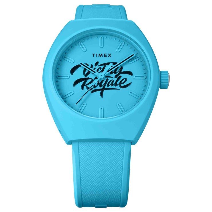 Timex Urban Pop x Fortnite 40mm Bio - TPU Cyan - Watches.com - TW2W96900JR